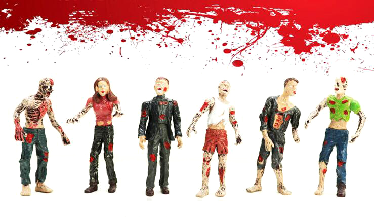 Amazon.com: PowerTRC Toy Zombie Action Figures with Movable and